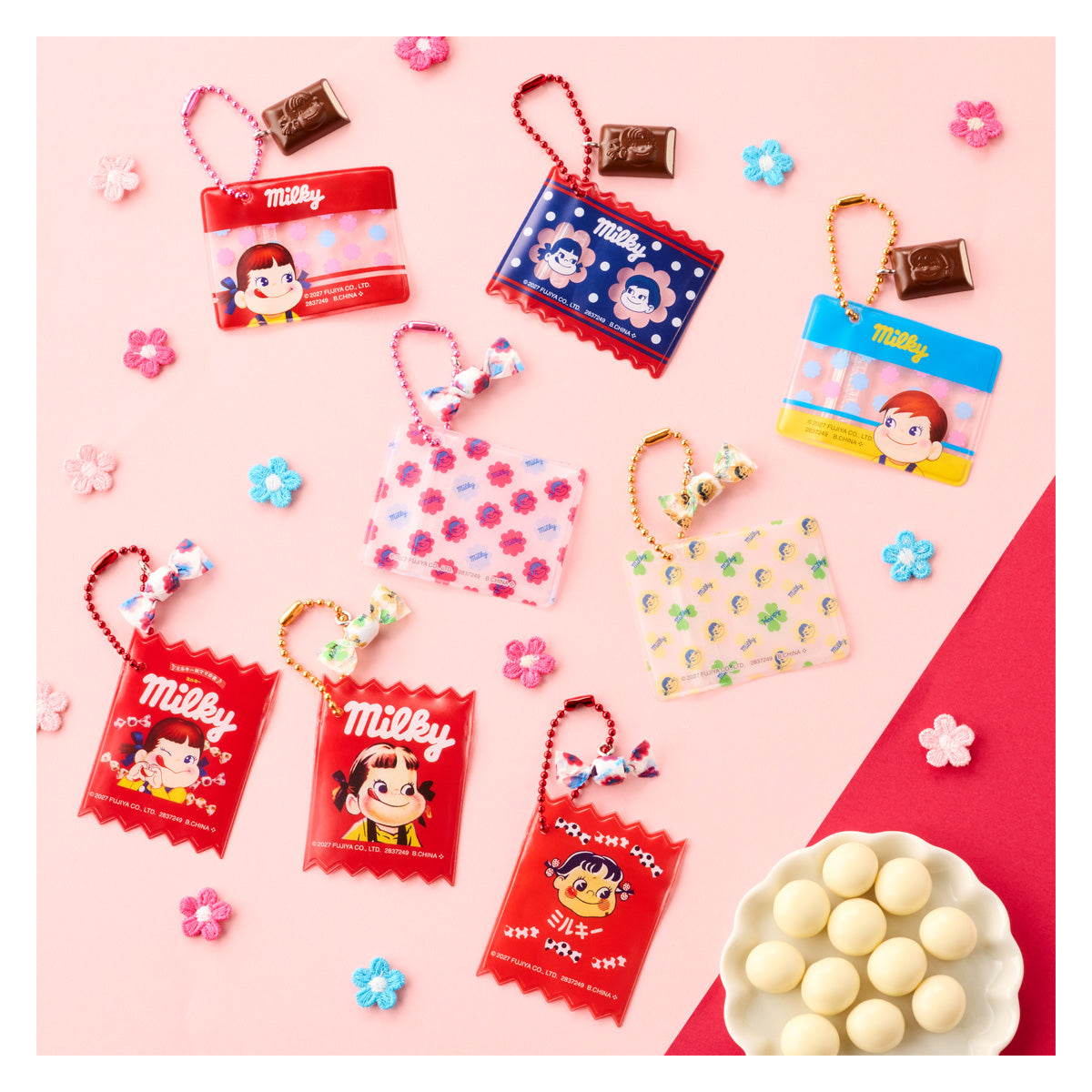 ミルキーまんまるビスケット ミニチュアマスコット&ミニポーチつき(10個入り)