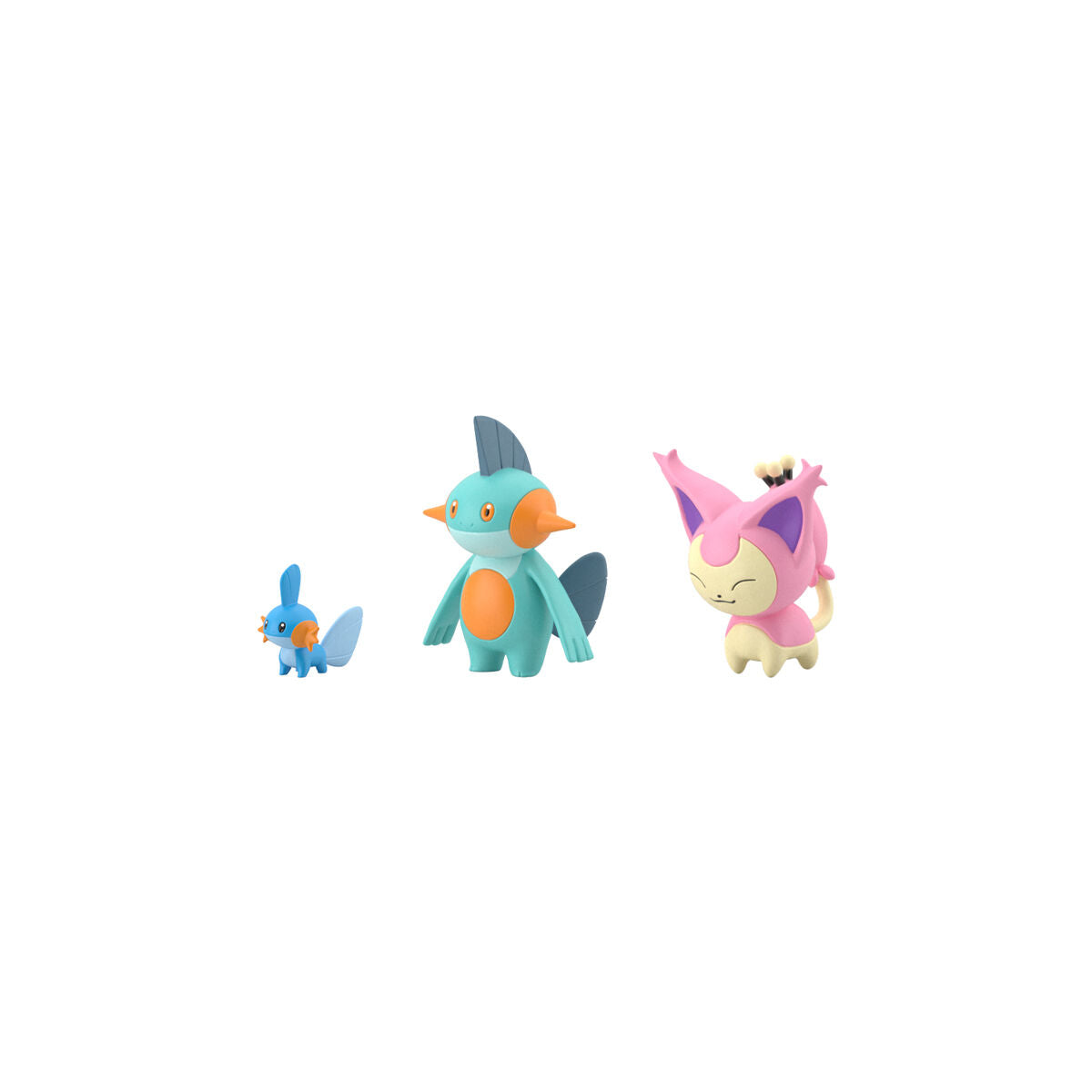 【定番単品販売】27 ポケモンスケールワールド　ホウエン地方　ミズゴロウ＆ヌマクロー＆エネコ