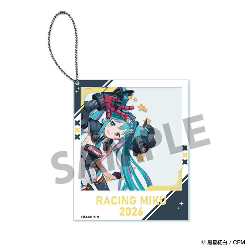レーシングミク 2026 Rd.1 OKAYAMA 応援 Ver. ポラロイド風アクリルキーホルダー
