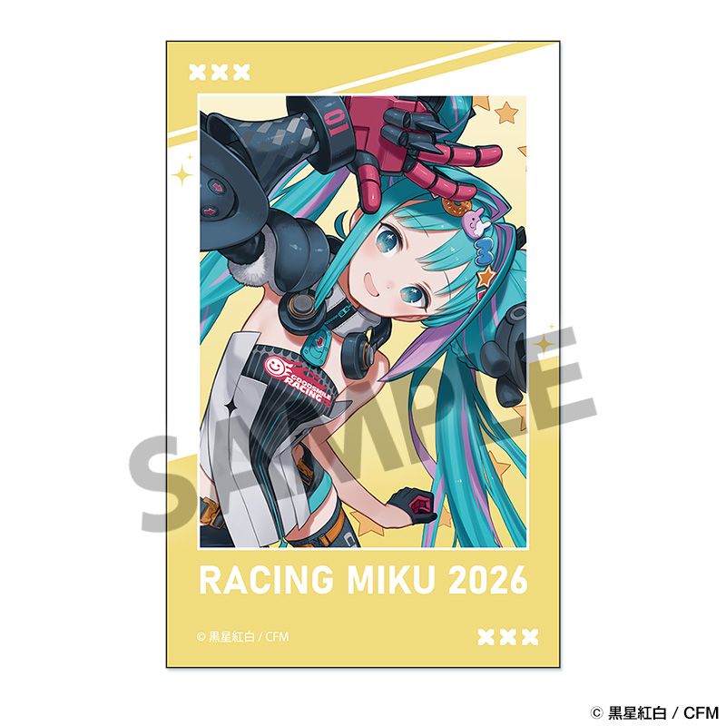 レーシングミク 2026 Rd.1 OKAYAMA 応援 Ver. インスタントフォト風ステッカー